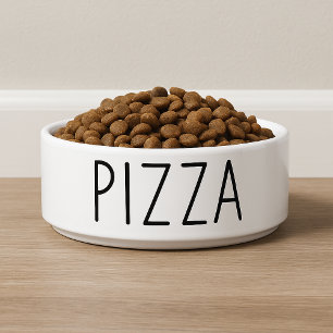 Funny Pizza Dog Bowl