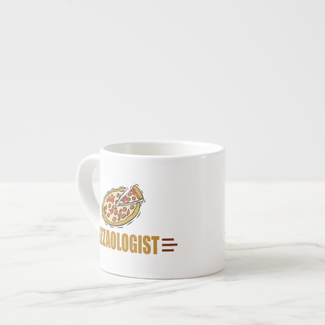 Funny Pizza Espresso Cup (Front Left)