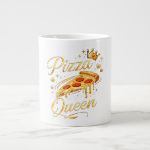 Funny pizza gif Cute Pizza Lover Cooking kitchen Large Coffee Mug