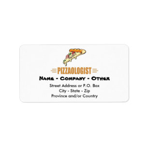 Funny Pizza Label