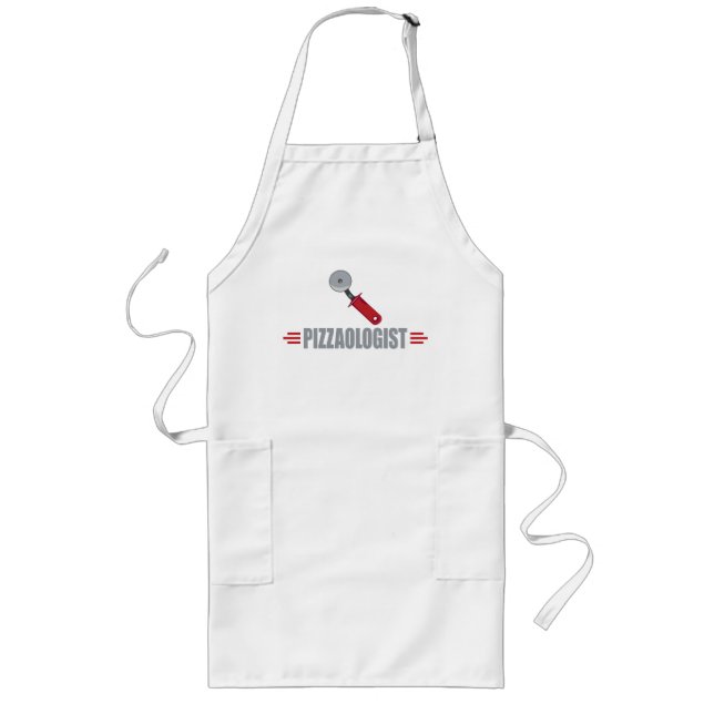 Funny Pizza Long Apron (Front)