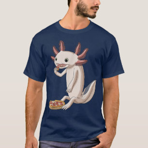 Funny Pizza Lover Axolotl  T-Shirt