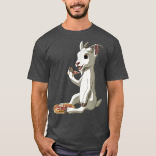 Funny Pizza Lover Goat T-Shirt