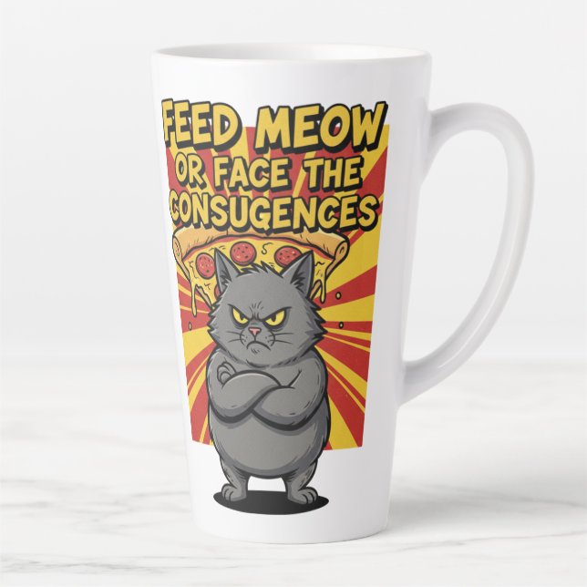 "Funny Pizza Mug – Slice of Happiness for Pizza  (Right)