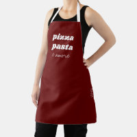 Funny Pizza Pasta Amore Name Red Italy Cooking