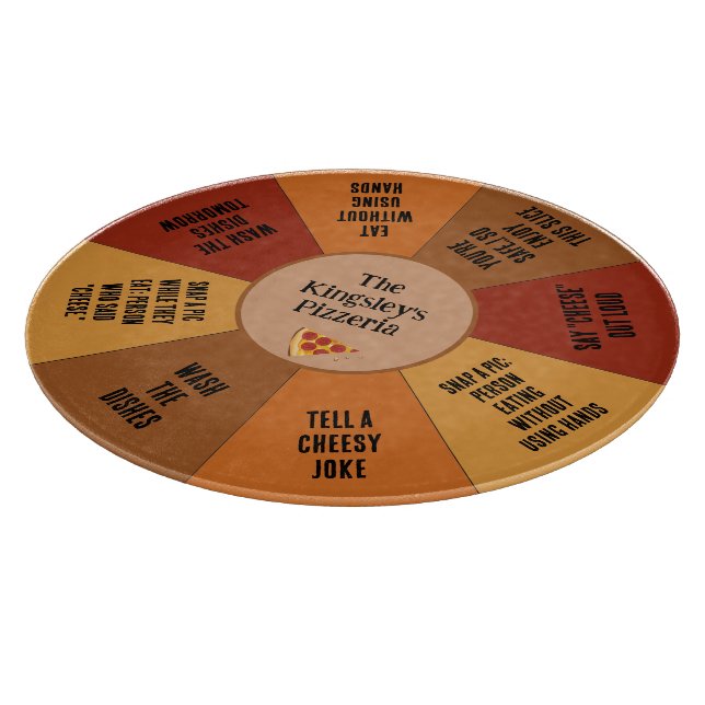 Funny Pizza Pun Kitchen Italian Food Themed Game Cutting Board (Corner)