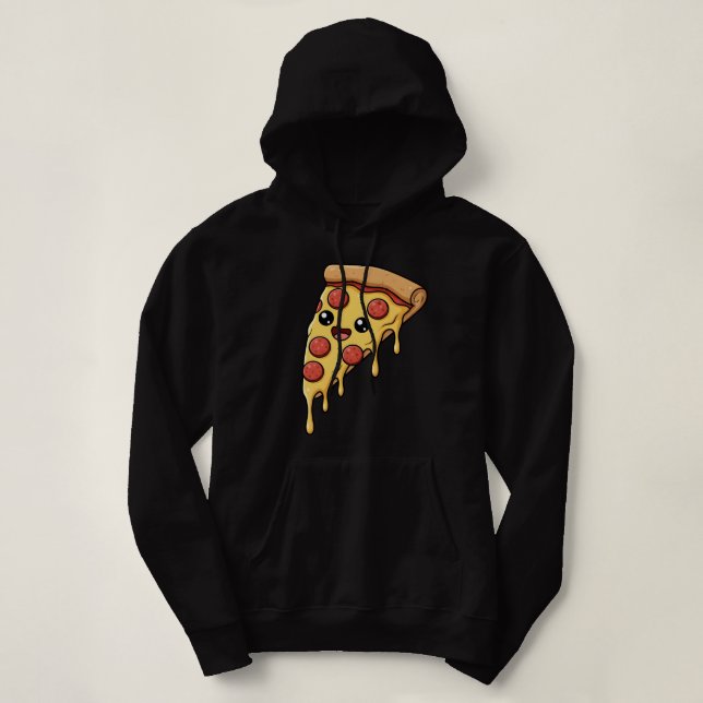 Funny Pizza Slice Lover Hoodie (Design Front)