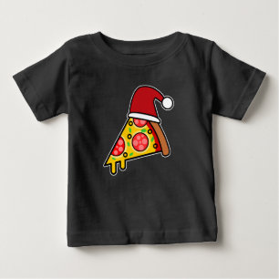 FUNNY PIZZA SLICE SANTA BABY T-Shirt