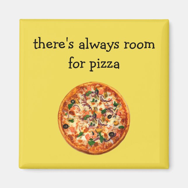 Funny Pizza Theme Magnet (Front)