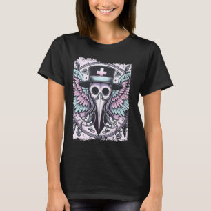 Funny Plague Doctor Pastel Black Death Cure T-Shirt