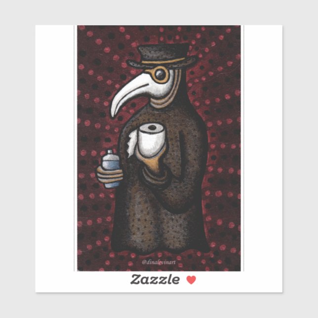 Funny Plague Doctor with Toilet Paper (Sheet)