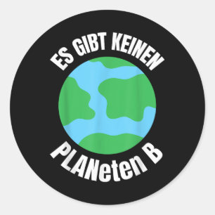 Funny Planet - Environmental Protection Globe Envi Classic Round Sticker