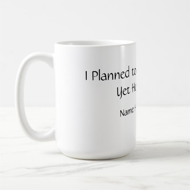 Funny Planned Productive Mug (Left)