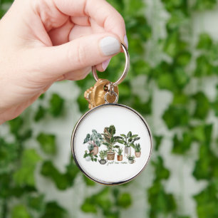 Funny Plant Lover, Just One More Plant Key Ring