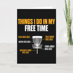 Funny Play Disc Golf Watch Disc Golf Disc Golfer Card