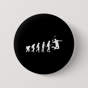 Funny Player Evolution Theory Badminton 6 Cm Round Badge