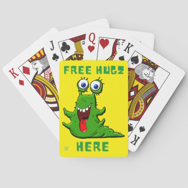 funny playing cards  "FREE HUGZ..." (Back)