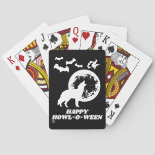 funny playing cards "HAPPY HOWL-O-WEEN 2"