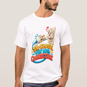 Funny Plug and Socket Humour T-Shirt