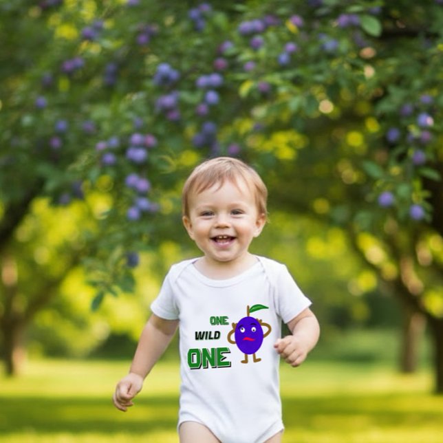 Funny plum baby bodysuit (Creator Uploaded)
