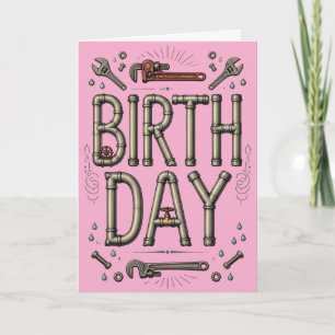Funny Plumber Birthday Card Humour Trades