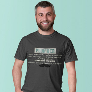 Funny Plumber Definition And Moustache T-Shirt