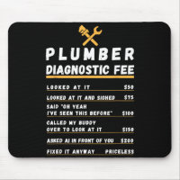 Funny plumber diagnostic fee