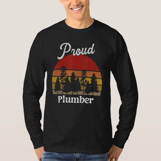 Funny Plumber Shirts Job Title Professions (Front)