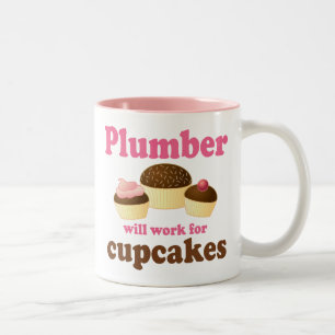 Funny Plumber Two-Tone Coffee Mug