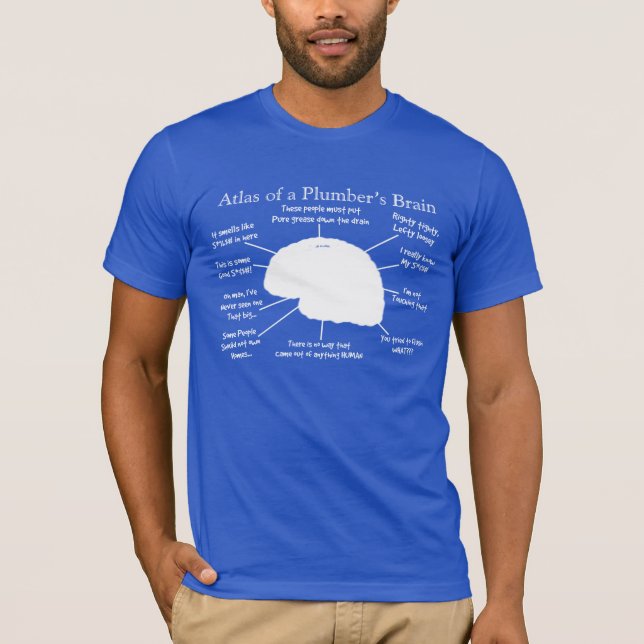 Funny Plumber's Brain T-Shirts and Hoodies (Front)