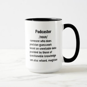 funny Podcaster Definition gifts for men women Mug
