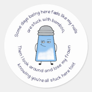 Funny Poem Salty Couplet Sticker "Bamboo"