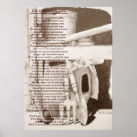Funny poem still life garden tools for gardeners