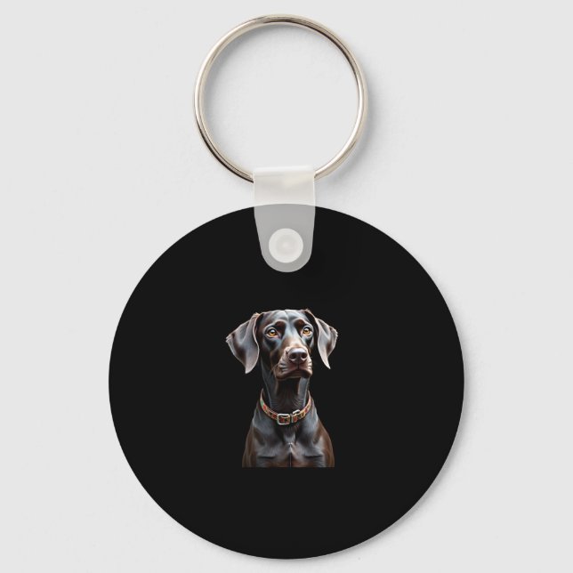 Funny Pointer Shirt Pointer Mum Dad Dog Lover Poin Key Ring (Front)