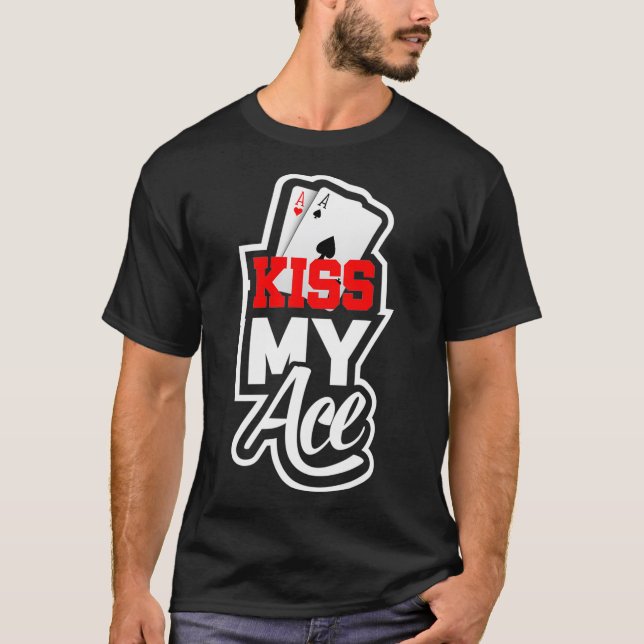 Funny Poker  Teas Holdem Poker Player  T-Shirt (Front)