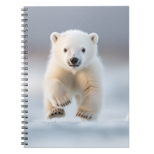 Funny Polar Bear Cub Notebook