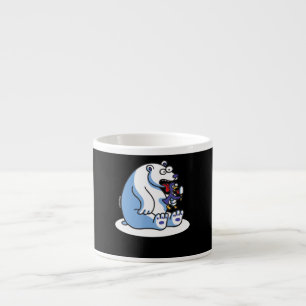 Funny Polar Bear Penguin Ice Cream Animal Lover Espresso Cup