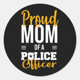 Funny Police Classic Round Sticker