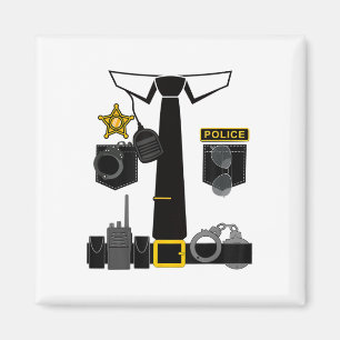 Funny Police Costume Police Officer Pretend I'm A Magnet