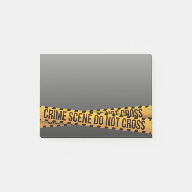 Funny Police Crime Scene Barricade Post-it Notes (Front)