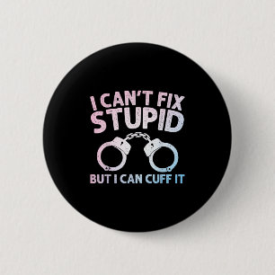 Funny Police Officer Art For Men Women Policeman C 6 Cm Round Badge