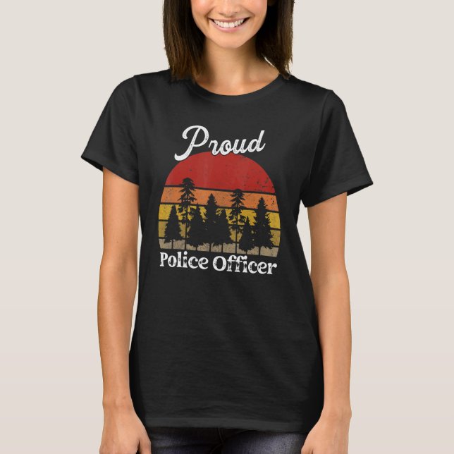Funny Police Officer Shirts Job Title Professions (Front)