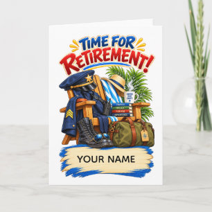Funny Police Retirement Gift Card