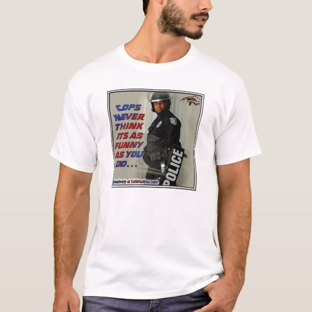 funny police T-Shirt (Front)