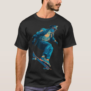 Funny Police with Skateboard for Cops and Skater T-Shirt