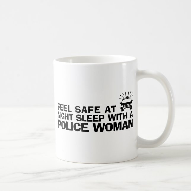 Funny Police Woman Coffee Mug (Right)