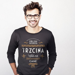 Funny Polish Language Gifts Cane T-Shirt