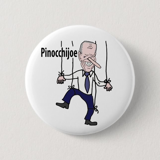 Funny political Anti Joe Biden Pun 6 Cm Round Badge (Front)