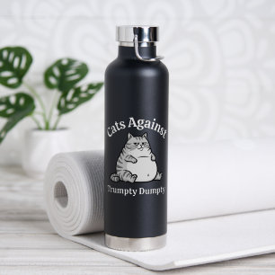 Funny Political Cat Anti-Trump Coffee Gift Dad Mum Water Bottle