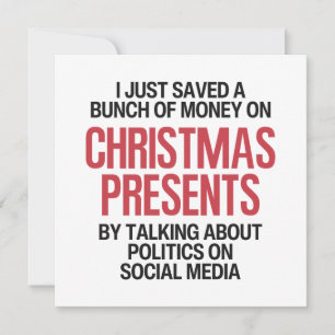 Funny Political Christmas  Holiday Card